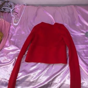 red crop top
